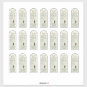 Sticker 8 oz de boue Jar valeur nutritive avec du vinyle d (Feuille)