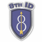 Sticker 8E Division d'infanterie (Devant)