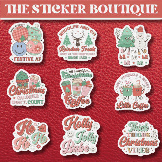 Sticker 9 dans un coffret de Noël festif – Joie des Fêtes