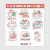 Sticker 9 In One Christmas Cheer Pack - Festif & Fun (Feuille)