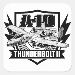 Sticker A-10 Thunderbolt II Classic Round Sticker