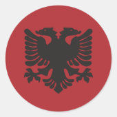 Sticker à aigle rouge albanais (Devant)