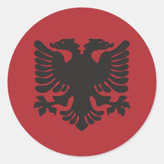 Sticker à aigle rouge albanais (Devant)