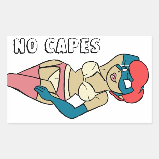 Sticker à aiguilles pour superhéroïne Capes II (Devant)