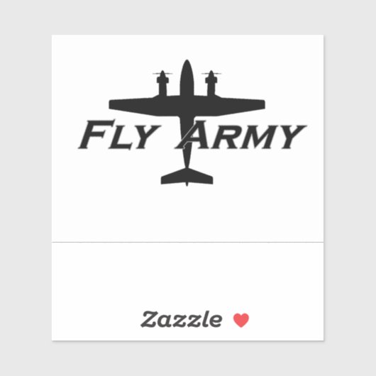 Sticker à aile fixe C-12 King Air Army (Feuille)