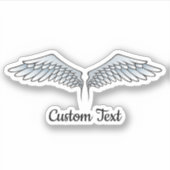 Sticker à ailes gris bleu (Devant)