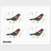 Sticker à ailes rouges (Feuille)