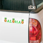 Sticker à ananas ALOHA Tropical Hawaii (Sur camion)