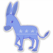 Sticker à âne du Parti Démocrate (Devant)