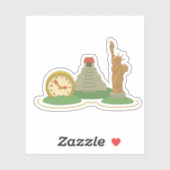 Sticker à angle de temps Poptropica (Feuille)