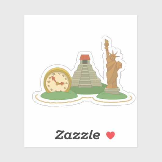 Sticker à angle de temps Poptropica (Feuille)