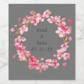 Sticker à arrangement floral de fleurs de mariage (Étiquettes simples)