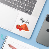 Sticker à baguette à épices Paprika (Ordinateur portable avec iPhone)