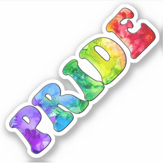 Sticker à baguette Artistic Rainbow (Devant)