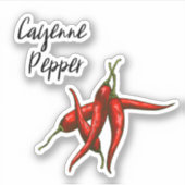 Sticker à baguette épicée Cayenne Pepper (Devant)