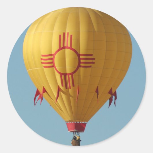 Sticker à ballon à air chaud pour Symbole solaire  (Devant)