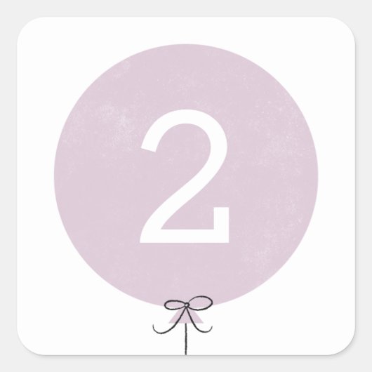 Sticker à ballon - Lavande (Devant)