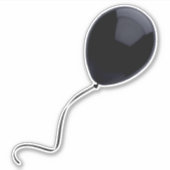 Sticker à ballon noir (Devant)