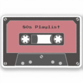 Sticker à bande de cassette rouge (Recto)