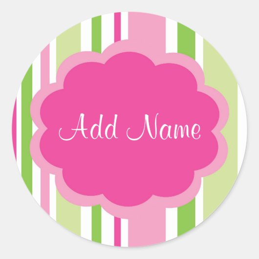 Sticker à bande personnalisable pour fille cool (Devant)