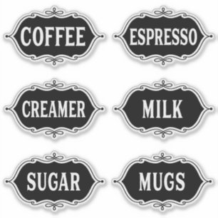 Sticker à barre de café