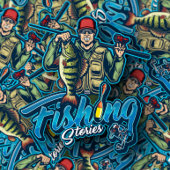 Sticker à bâton de poisson de basse pêche | Sticke