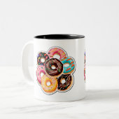 Sticker à beignets Art Mug à deux tons, 11 oz (Devant gauche)