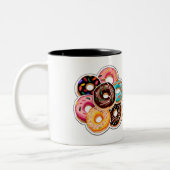 Sticker à beignets Art Mug à deux tons, 11 oz (Gauche)