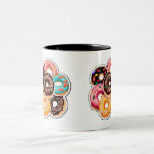 Sticker à beignets Art Mug à deux tons, 11 oz (Centre)