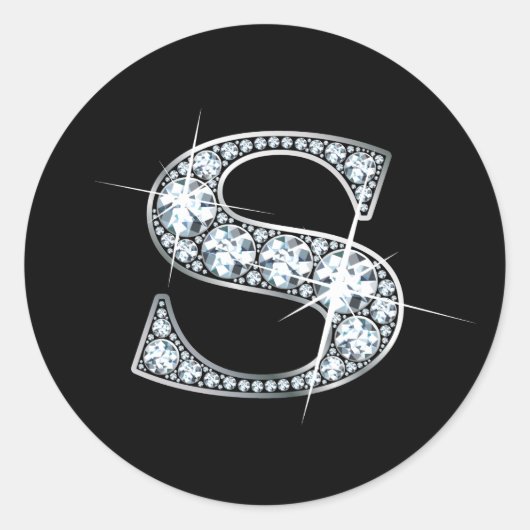 Sticker à bille de diamant "S" (Devant)