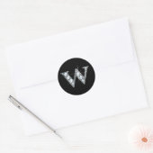 Sticker à bille de diamant "W" (Enveloppe)
