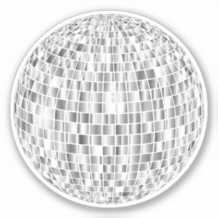Sticker à bille rétro super - Vibe en argent Cool