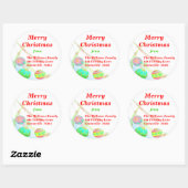 Sticker à billes de Noël - Grand (Feuille)