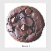 Sticker à biscuits au chocolat double (Feuille)