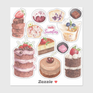 Sticker à biscuits bonbons