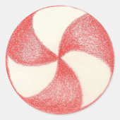Sticker à bonbons de Noël Peppermenthe (Devant)