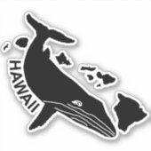Sticker à bosse des îles Hawaii (Devant)