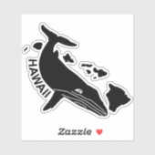 Sticker à bosse des îles Hawaii (Feuille)