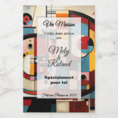 Sticker a bouteille de vin (Étiquettes simples)