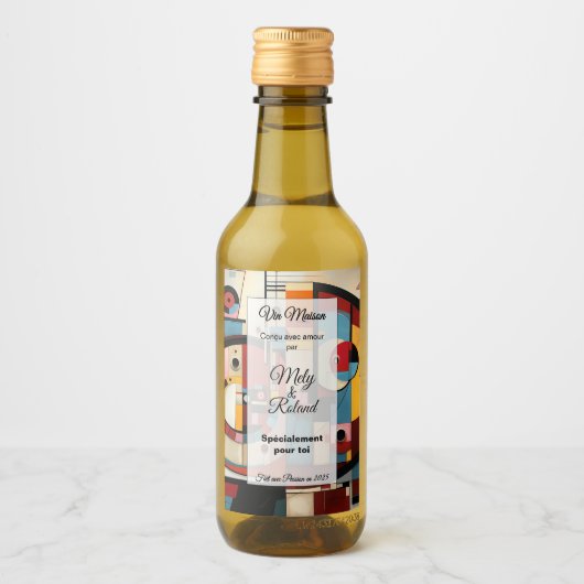 Sticker a bouteille de vin (Devant)