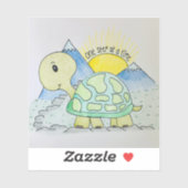 Sticker à bouteille d'eau "One Step at a Time" (Feuille)