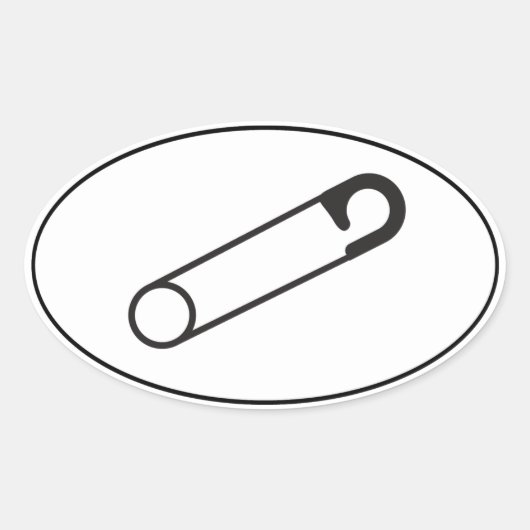 Sticker à broche de sécurité fermée | Support | Al (Devant)