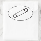 Sticker à broche de sécurité fermée | Support | Al (Sac)