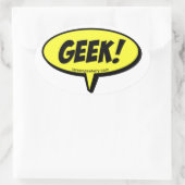 Sticker à bulle geek (Sac)