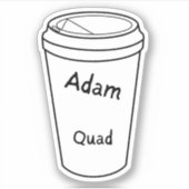 Sticker à café Amanda Lexie Adam (Devant)