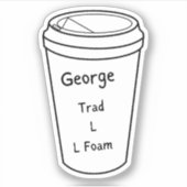 Sticker à café Amanda Lexie George (Devant)