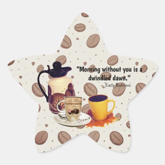 Sticker à café du matin (Devant)