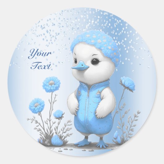 Sticker à canard bleu (Devant)