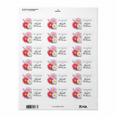 Sticker à canne rose (Feuille entière)
