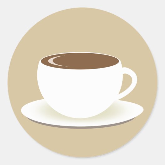 Sticker À Capuchon De Café (Devant)